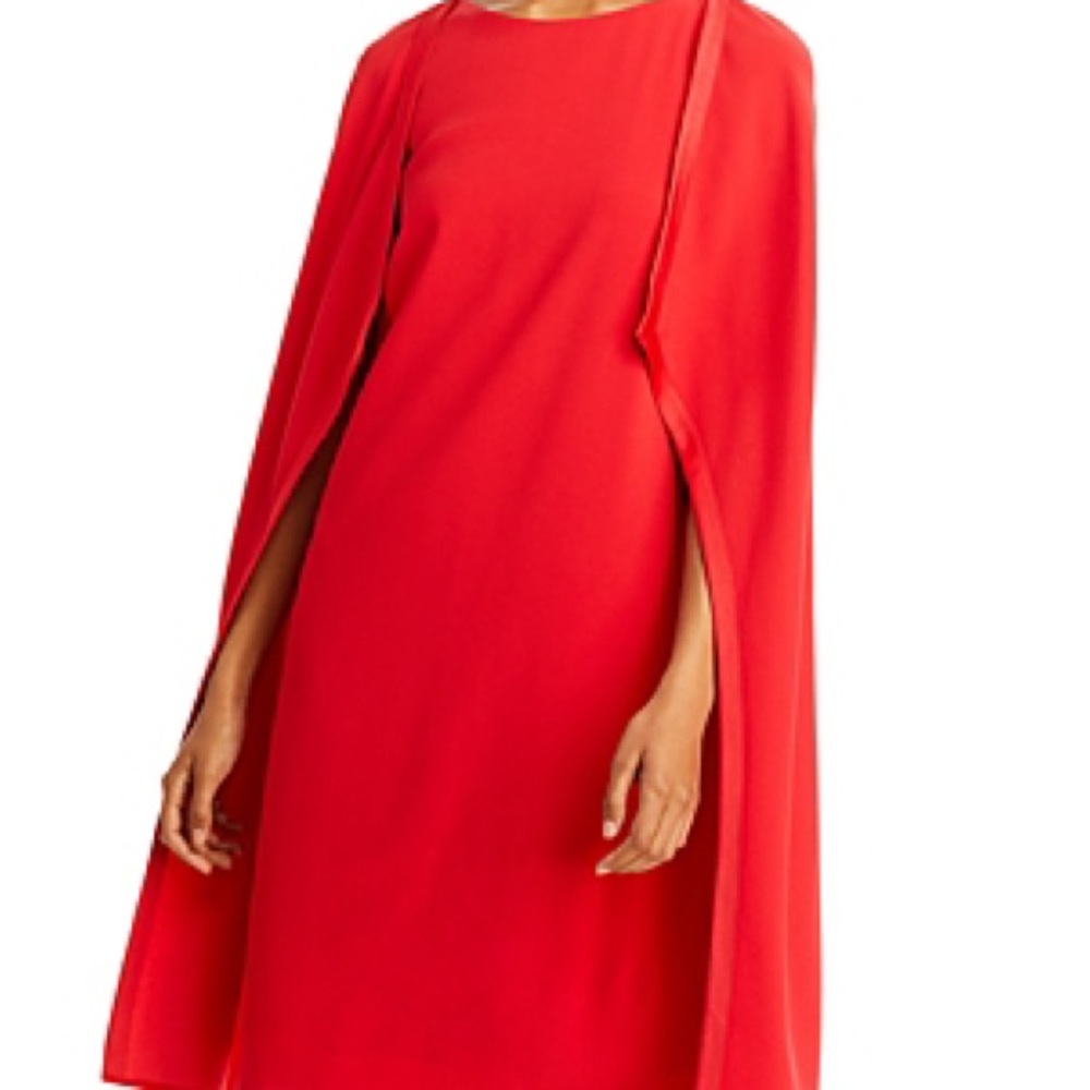 NWT ❤️ PAULE KA Red Sheath Dress with Bateau Neckline